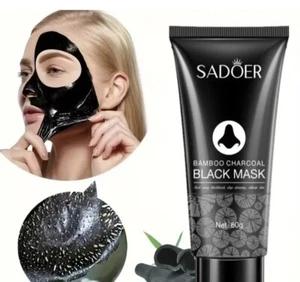 Unisex Bamboo Charcoal Peel-Off Mask, Deep Cleansing & Blackhead Removal, 60g - Picture 1 of 7