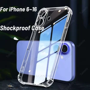 Vente en gros coque téléphone transparente antichoc pour iPhone 16 15 14 13 12 11 X 8 7 6 - Photo 1 sur 8