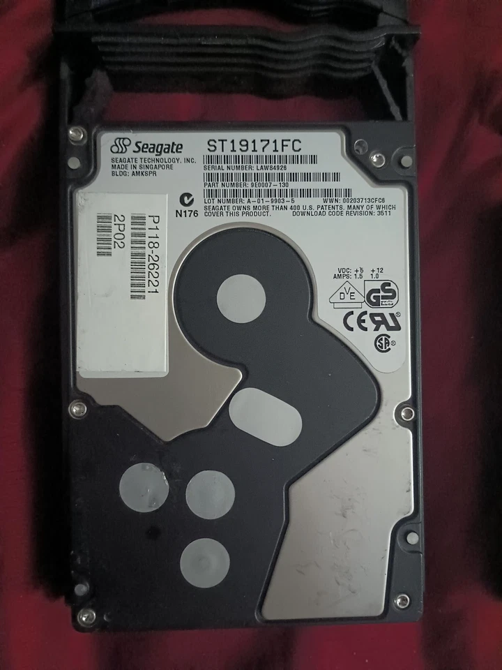 Seagate 9GB Hard Drive. 3 Total - Image 1 of 3