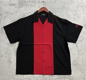 JIM BEAM BLACK POLYESTER SHIRT MENS EXTRA LARGE XL - CLUB HAWAIIAN SHORT SLEEVE - Picture 1 of 10