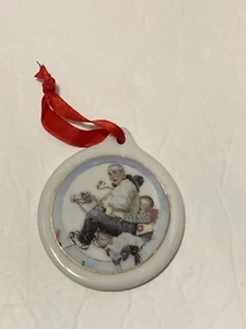 Gramps at the Reins 1997 Happy Holidays von JC Penny Vintage Baumschmuck Rockwell - Bild 1 von 6