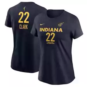 Caitlin Clark Indiana Fever Nike Women's ‘24 Draft Explorer T-Shirt L - Navy NWT - Picture 1 of 4