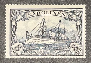 Travelstamps:Germany Karolinen Stamps UnWMK 3 Mark Mint, Og, Hinged - Picture 1 of 5