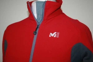 Millet Womens Full Zip Windproof Fleece Jacket -S- Red/Grey - Outdoor Hiking Top - Picture 1 of 12