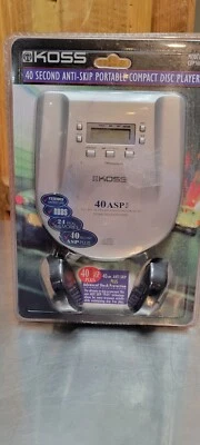 Reproductor de discos compactos y auriculares KOSS modelo CDP1689 nuevos/sellados  Foto 1 de 3