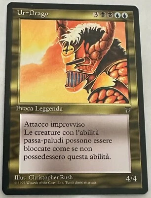 MTG 1x Legends multicolor rare Italian FBB Ur-Drago - Image 1 of 2
