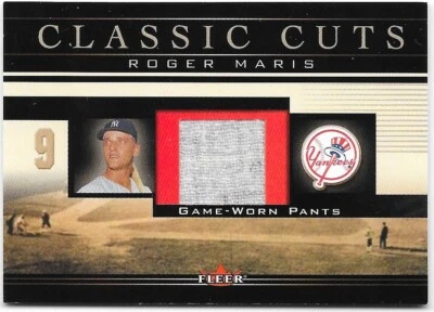 2002 Fleer Classic Cuts Roger Maris Game Worn Pants RM-P - Image 1 of 2
