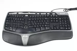 Teclado Microsoft Natural Ergonómico 4000 V1.0 con cable KU-0462 - ¡LEER!! - Imagen 1 de 7