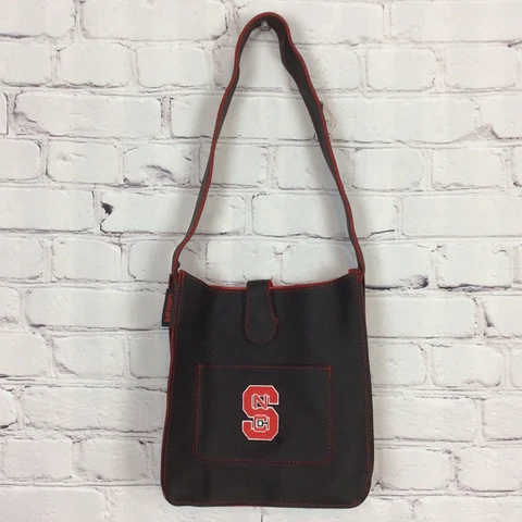 NC State Wolfpack Alan Stuart NCAA Small Handbag/Purse Faux Leather Tailgating Cover