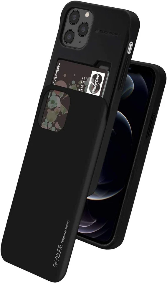 GOOSPERY Sky Slide Card Slot Bumper Cover for iPhone 14 13 12 Pro Max Plus Case - Image 1 of 1