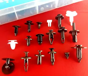 450-PCS Auto Shield Push Retainer Pin Rivet Trim Panel Clip Assortment Kit SETS - Picture 1 of 8