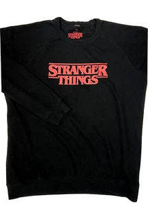Felpa Netflix Stranger Things uomo XXL nera girocollo cotone - Foto 1 di 3