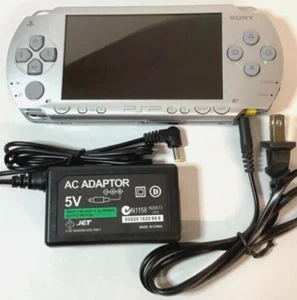 Sony PSP 1000 SILVER Handheld Region Free Playstation Portable Console Gaming - Picture 1 of 2