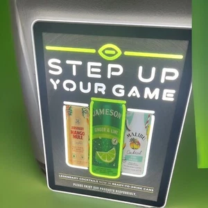 Letrero temático de fútbol americano LED Jameson/Absolut/Malibu 23,5 por 18 pulgadas - Imagen 1 de 7