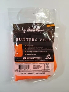 Mossy Oak Hunters Vest Size Large. Fits up to 48in(122cm) Chest NEW FREE SHIPPIN - Picture 1 of 3