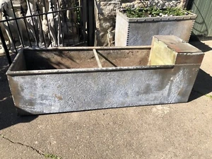 vintage galvanised water trough 5' Long - Picture 1 of 9