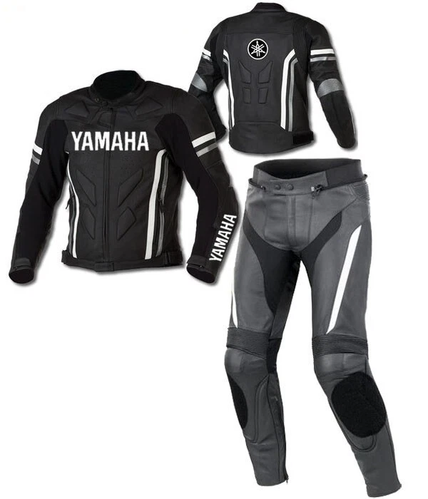 Men Biker Motorcycle Leather Suit Racing Motorbike Leather Jacket Trouser - Image 1 of 2