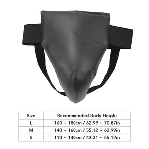 Boxing Groin Guard PU Shock Resistance Protective Boxing Training Gro L2S - Picture 1 of 31
