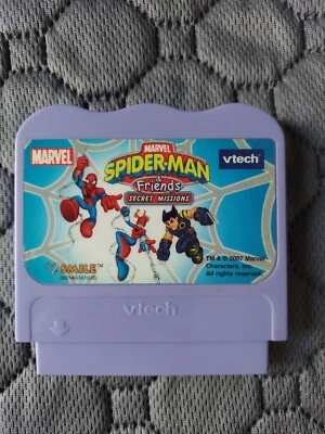 Vtech Vsmile SPIDERMAN & FRIENDS SECRET MISSIONS Game Cartridge only tested - Image 1 of 2