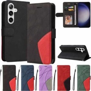 For Samsung S25 S24 S23 S22 S21 S20 S10 Plus Flip Leather Wallet Book Case Cover - Picture 1 of 47