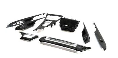 2013 BMW 640i GRAN COUPE (F06) FRONT REAR LEFT RIGHT GREY POPLAR WOOD TRIM SET 8 - Image 1 of 4