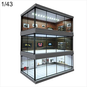 1:43 Diorama Coche Showroom Modelo LED Ciudad Coche Garaje Aparcamiento Escena Modelo - Imagen 1 de 31