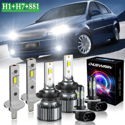 Combo faros LED faros antiniebla de haz alto bajo para Chevrolet Optra 2004-2010 Foto 1 de 4