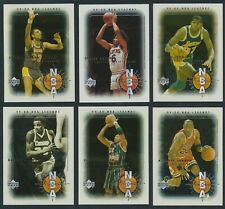 2000 UD CENTURY LEGENDS NBA ORIGINALS (6) CARD BASKETBALL COMPLETE SET NM+