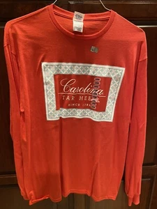 NWT UNC Carolina Tar Heels Long Sleeve T-Shirt Since 1789 Large - Picture 1 of 5