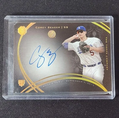 Corey Seager 2016 Topps The Mint Arrivals RC Rookie Auto Dodgers Rangers - Image 1 of 2