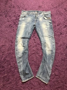 Jeans G-STAR ARC 3D SLIM elasticizzato uomo WMNS UNISEX taglia 36X32 sbiadito invecchiato anni 90 - Foto 1 di 24
