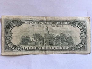 1990 One Hundred $100 Dollar Bill Federal Reserve Note. Very Low Serial Number. - Picture 1 of 2