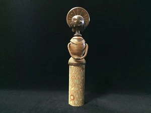 S1205 / Muñeca de madera / estilo KOKESHI OKIMONO / vintage japonesa - Imagen 1 de 12