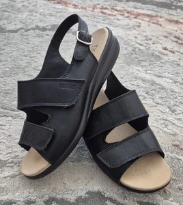 Hotter Easy Comfort Concept Damen-Riemchensandalen Leder Größe UK 7 EEE - Bild 1 von 8