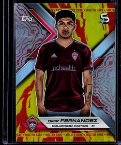 Omir Fernandez 2024 Topps MLS Superstars Molten Rare Fire Spot #130 Colorado - Picture 1 of 2