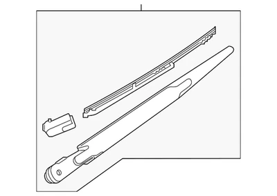 Genuine Nissan Wiper Arm Assembly 28780-5RL0A - Image 1 of 3