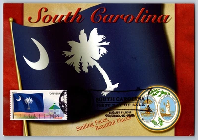 #4320 Flags of our Nation South Carolina FDC Maxi Card - Image 1 of 2