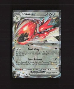 Scizor ex 111/162 Temporal Forces Ultra Rare Holo Pokemon Card NM - Picture 1 of 10