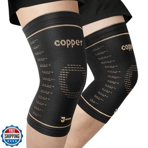 JIUFENTIAN Copper Knee Brace for Women and Men(2 Pack) -knee compression slee - Picture 1 of 5