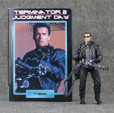 NECA Terminator 2: Judgment Day T-800 Arnold Schwarzenegger Action Figure 7" - Image 1 of 4