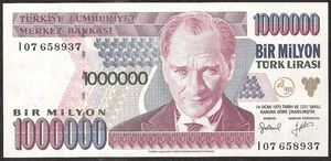 TURKEY  1.000.000 Lira  1995  P:209  UNC  Central Bank of Turkey - Picture 1 of 2