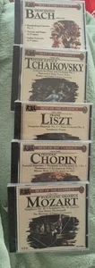 Best Of The Classics Cds  Set Of 5  Chopin Mozart  Bach Liszt Tchaikovsky New - Imagen 1 de 5