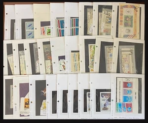 Zaire, Zimbabwe, Bulgaria, colección de estampillas en tarjetas de stock de distribuidor #32 - Imagen 1 de 1