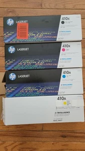 4 HP 410X 410A Toner CMYK Set GENUINE CF410X CF411A CF412A CF413X for M452 M477 - Bild 1 von 1