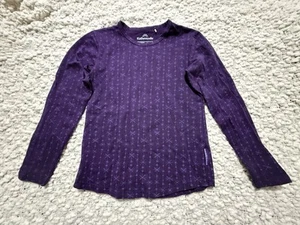 Kathmandu Top Girls Size 10 Purple Longsleeve TShirt WINTER Hiking Snow NEW WOT - Picture 1 of 4