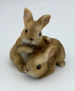 Homco Home Interiors hübscher brauner Hase Kaninchen Figur #1455 - Bild 1 von 6
