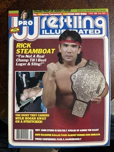 Pro Wrestling Illustrated Magazine July 1989 Ricky Steamboat with Piper Poster - Picture 1 of 3