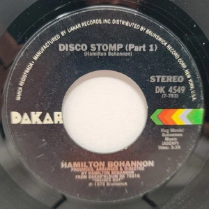 Hamilton Bohannon Disco Stomp 1 2 7" 45rpm EX Vinyl Soul Record free sleeve - Imagen 1 de 2