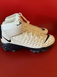 Nike Men 14.5 Force Savage Pro 2 Shark Football Cleat White/Navy Blue BV5448-102 - Picture 1 of 7