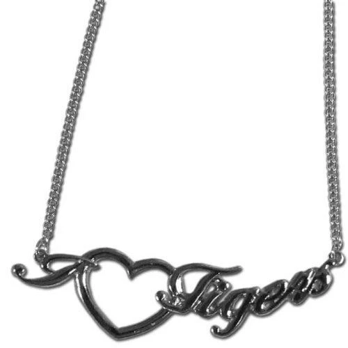 NCAA Heart Script Necklace - Choose Your Team - Image 1 of 1